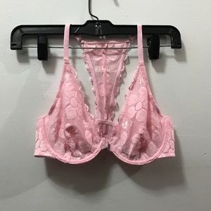 AERIE racerback pink floral bra